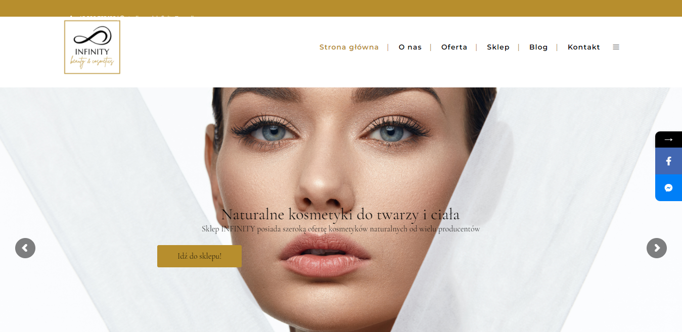 Strona internetowa dla branży beauty